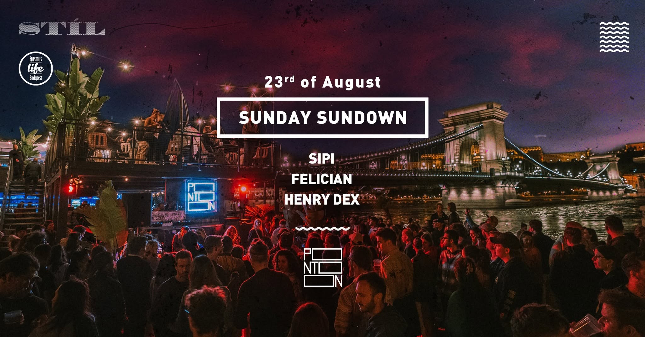 Sunday Sundown by ELB & STÍL ~ Pontoon ~ 23rd August ~ Free entry event cover