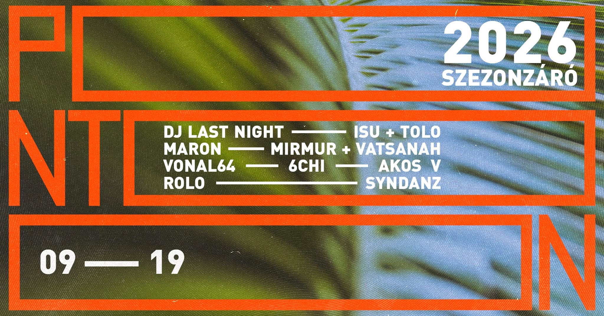 PONTOON SEASON CLOSING 2026 event cover