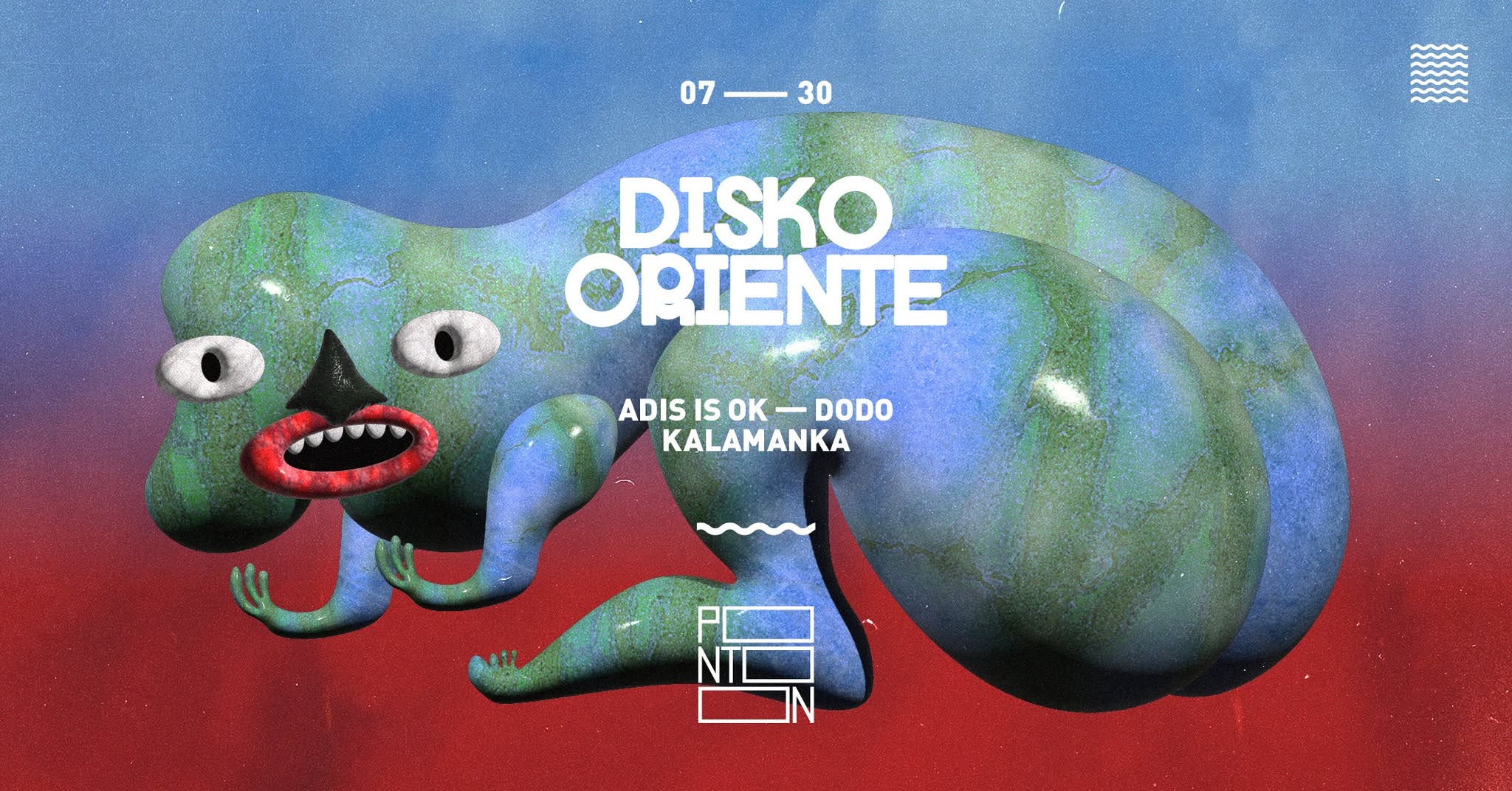 Disko Oriente: Adis Is OK, Dodo, Kalamanka ~ Pontoon event cover
