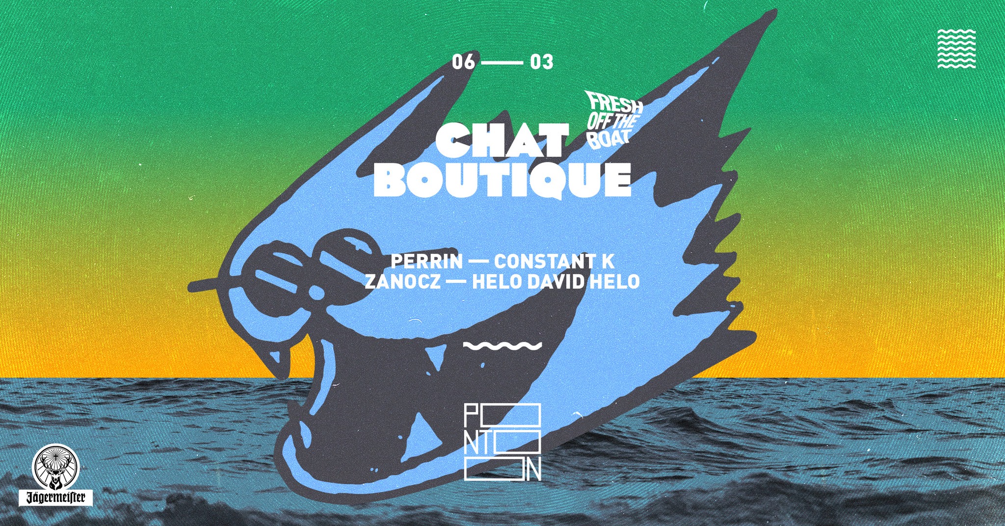 Frissen a hajóról: Chat Boutique ~ Pontoon eseményborító