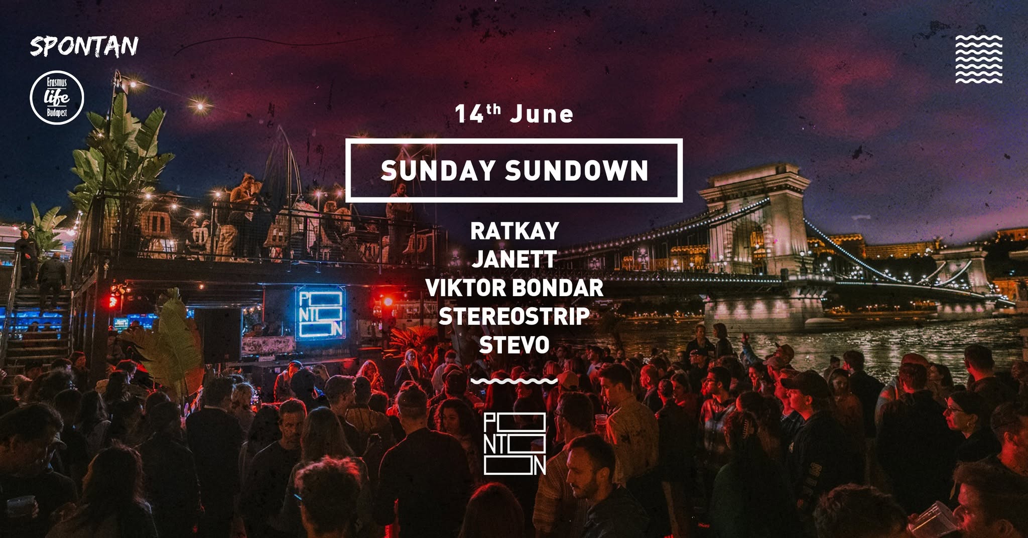 Sunday Sundown by ELB & Spontan ~ Pontoon ~ 14th June ~ Free entry event cover
