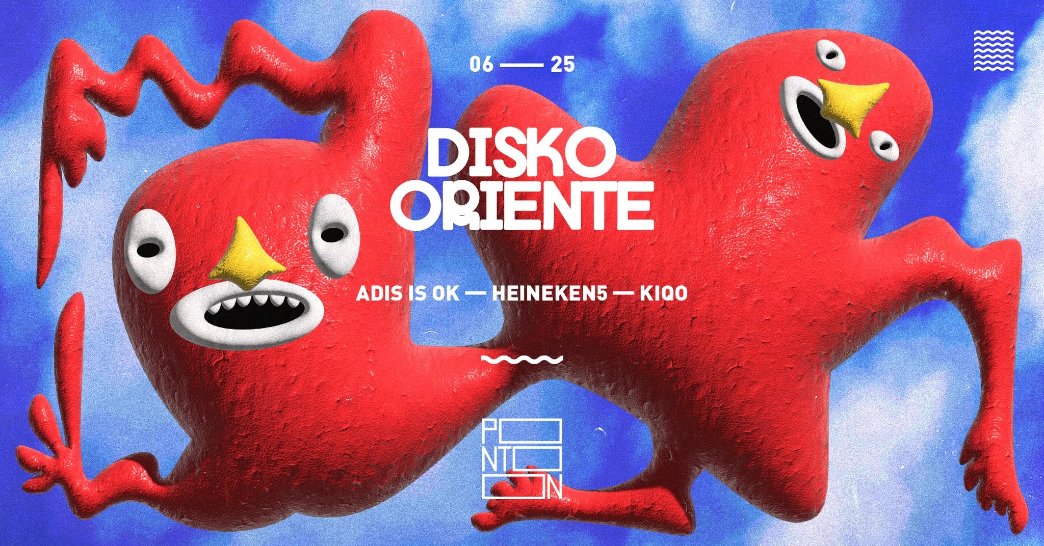 Disko Oriente: Adis Is OK, Heineken5, Kiqo ~ Pontoon event cover