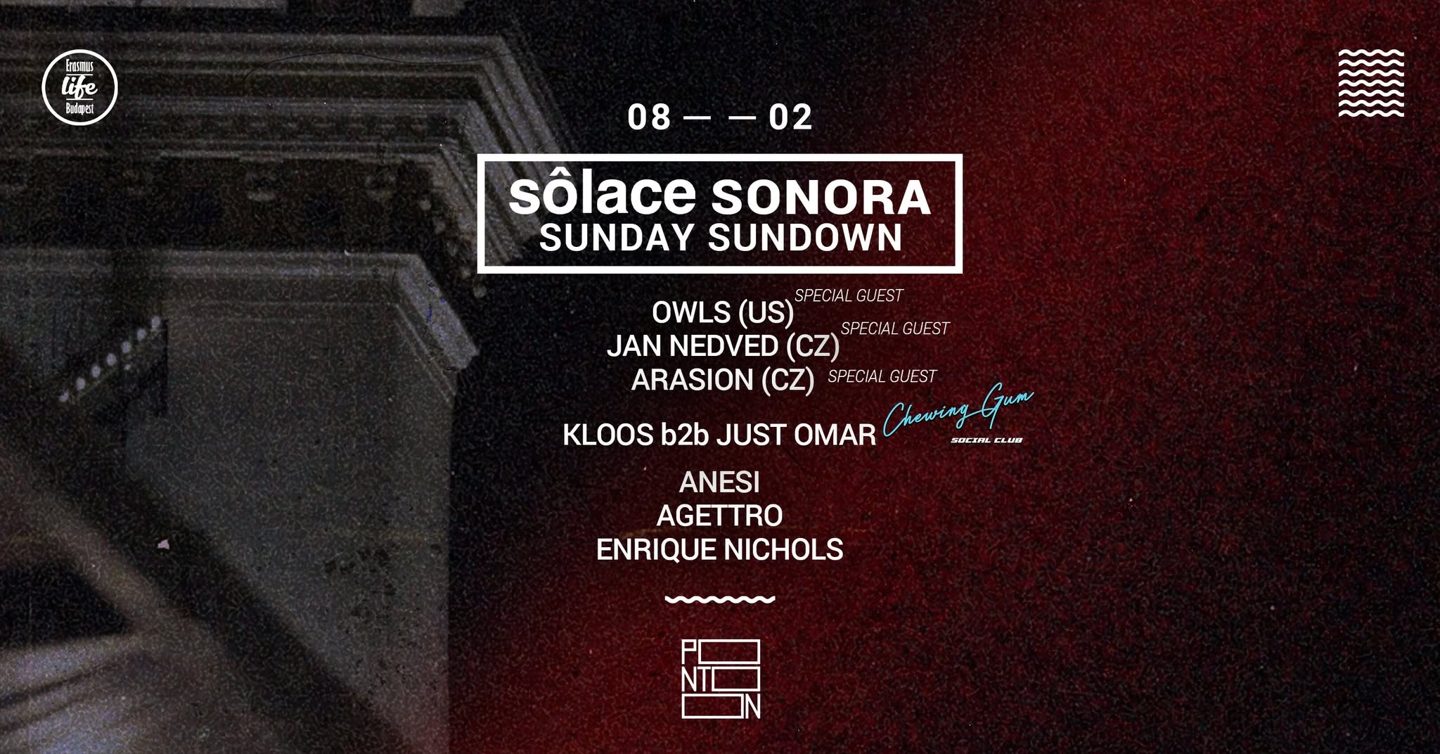 Solace Sonora ~ Pontoon ~ Sunday Sundown by ELB ~ 2nd August ~ Free entry event cover