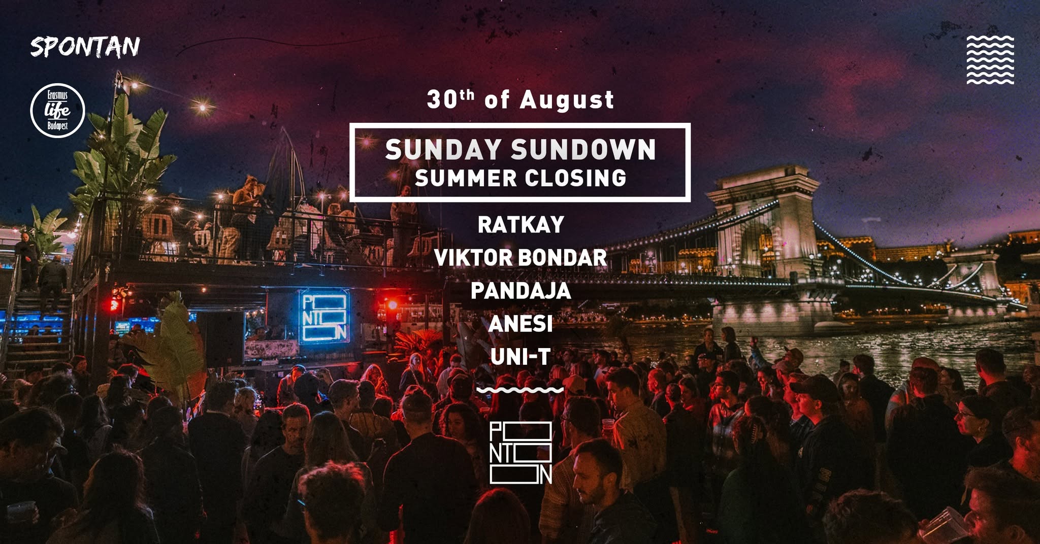 Sunday Sundown ~ Summer Closing by ELB & Spontan ~ Pontoon ~ 30th August ~ Free entry event cover