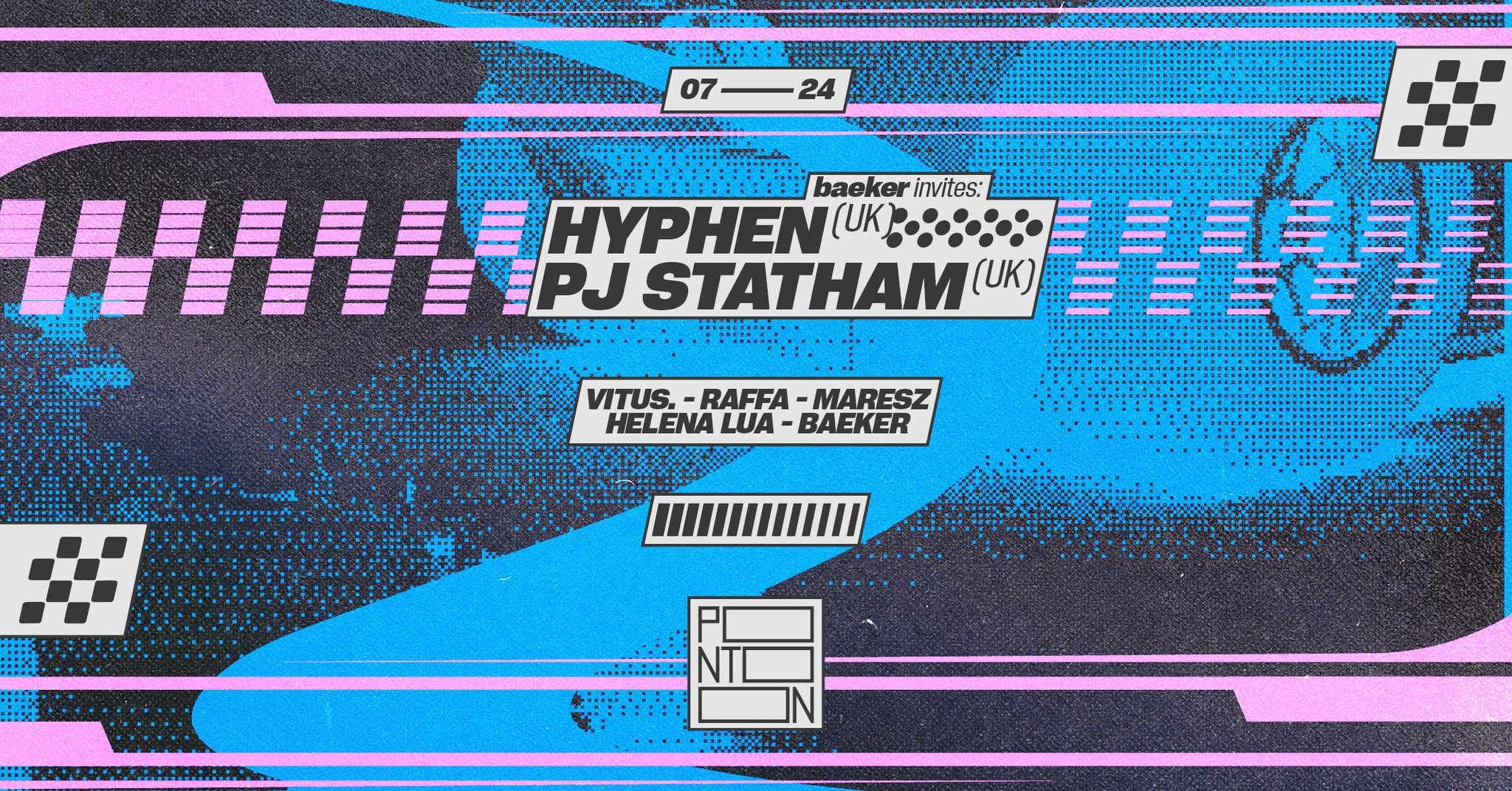 baeker invites: HYPHEN (UK) / PJ STATHAM (UK) ~ Pontoon eseményborító