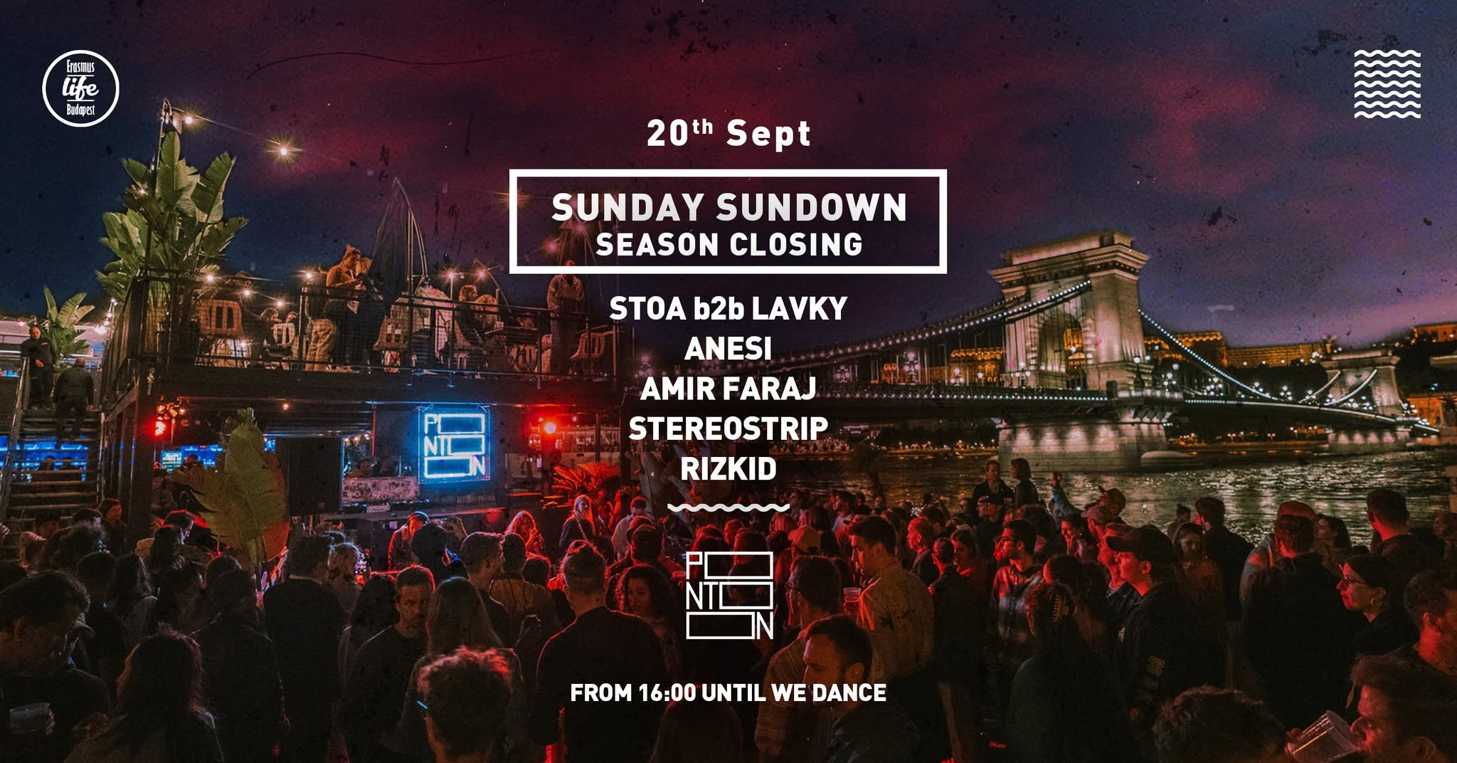 Sunday Sundown by ELB ~ Season Closing @Pontoon ~ 20th Sept ~ Free entry event cover