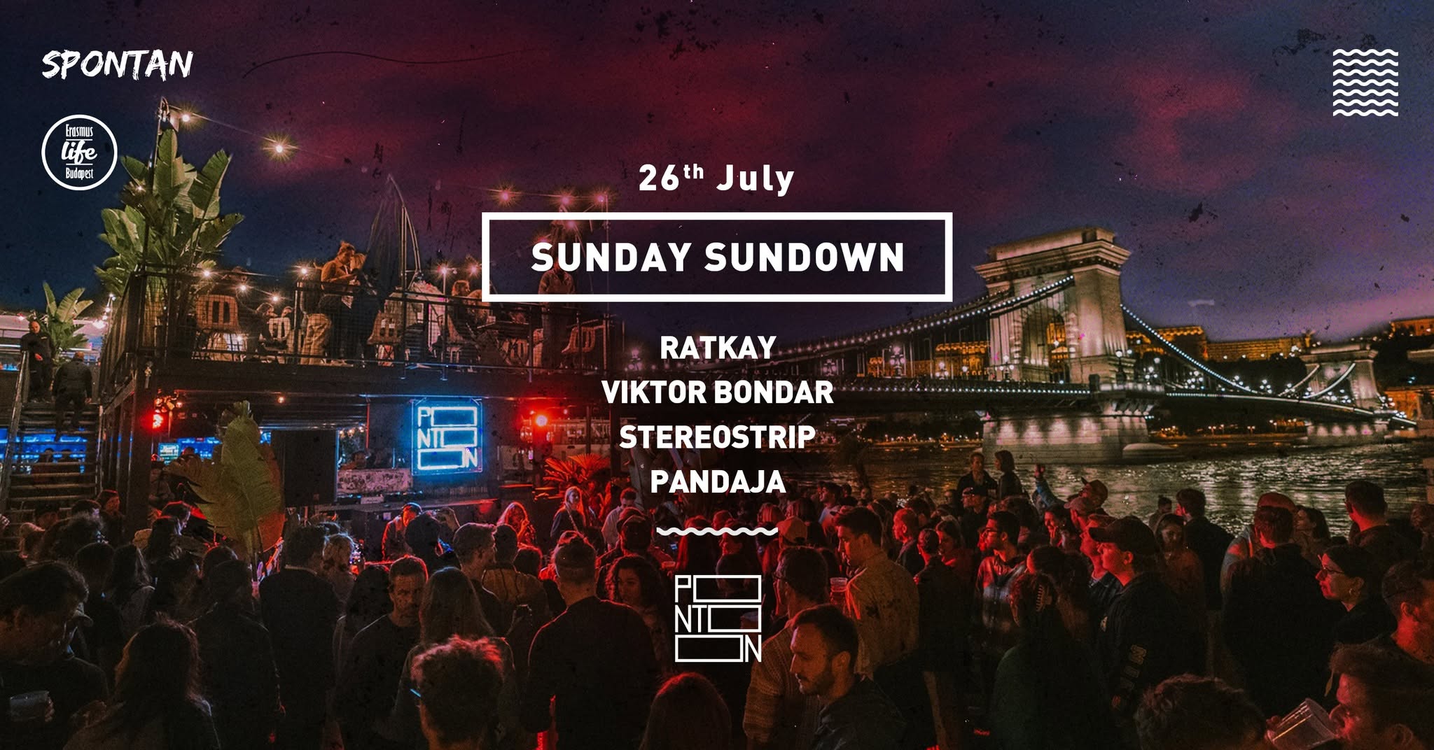 Sunday Sundown by ELB & Spontan ~ Pontoon ~ 26th July ~ Free entry eseményborító