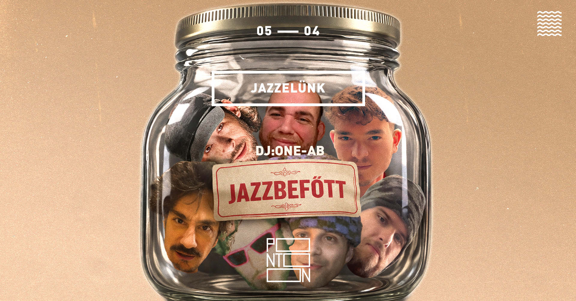 🎹 Jazzbefőtt w. Gege, Nash, Balek MC 🎵 Franky, Vanis, Klausz, Szóka  🎹 eseményborító
