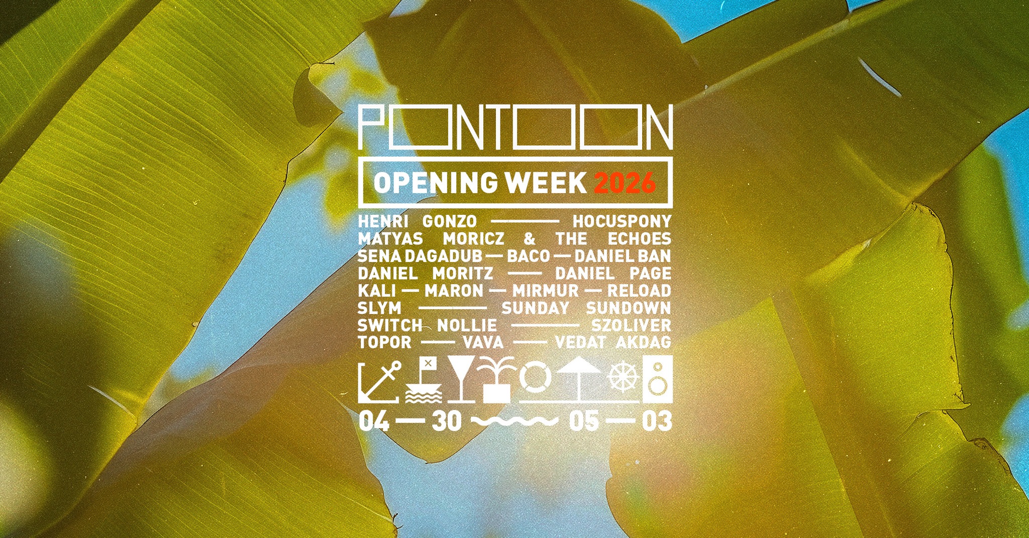 PONTOON '26: ~ négynapos szezonnyitó ünnep ~ event cover