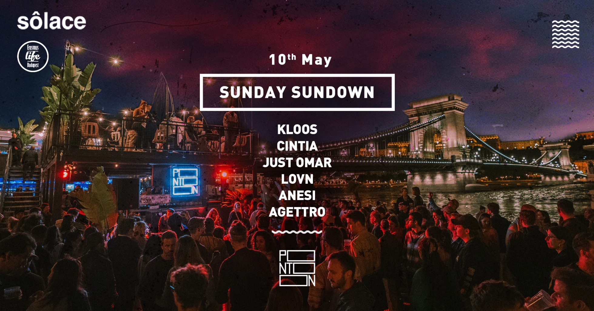 Sunday Sundown ~ ELB & Solace ~ Pontoon ~ 10th May ~ Free entry eseményborító