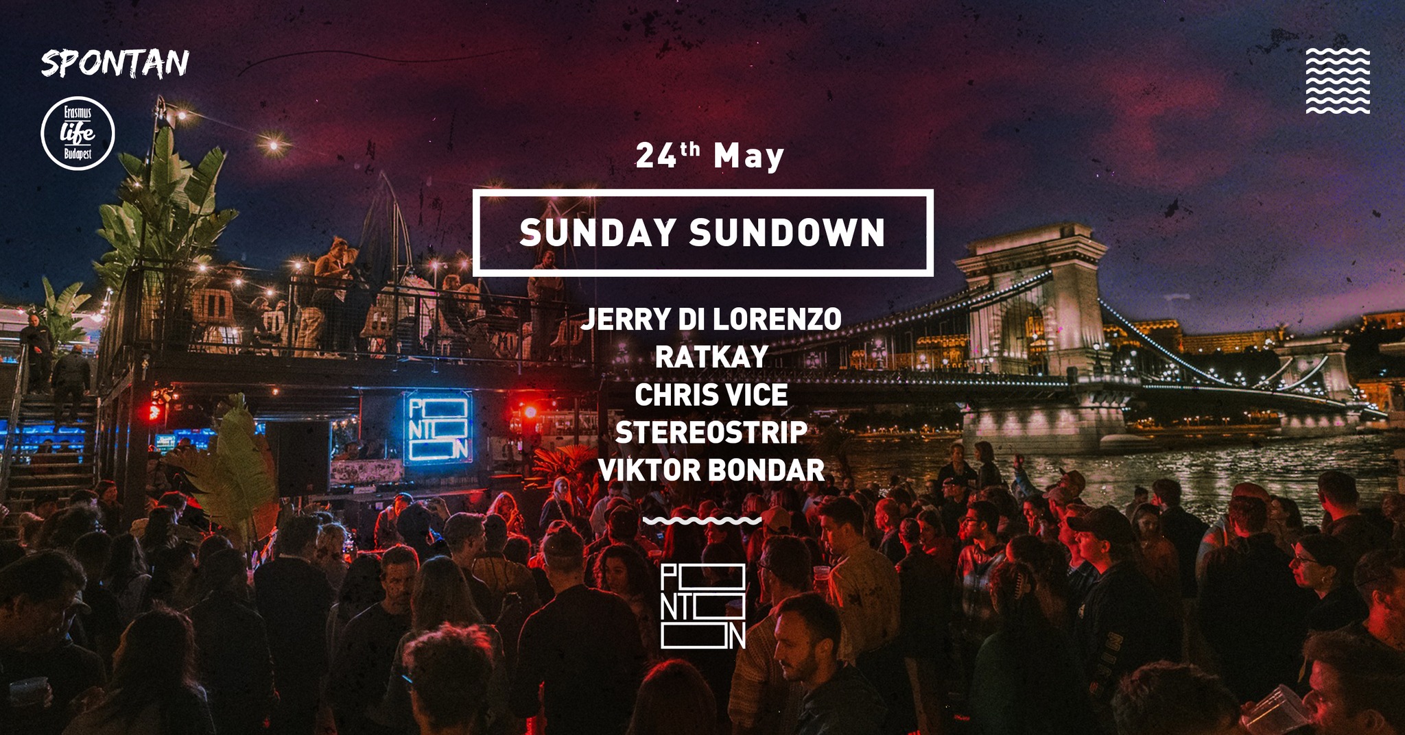 Sunday Sundown by ELB & Spontan ~ Pontoon ~ 24th May ~ Free entry event cover